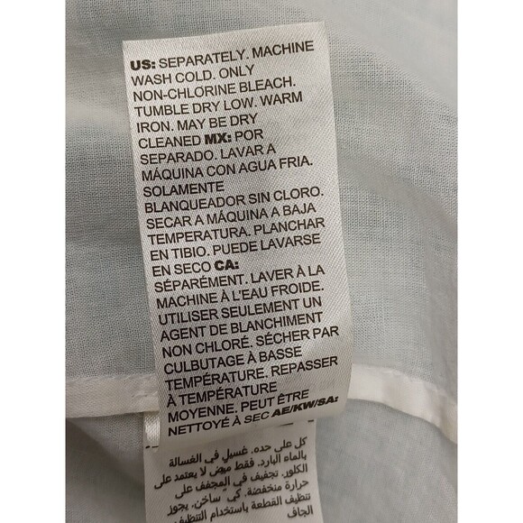 Chicos 2 Top Teal Blue Eyelet Cold Shoulder Short Zig Zag Sleeve Blouse M - Picture 10 of 11